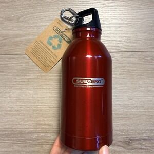 Subzero Stainless Steel Water Bottle Red NWT